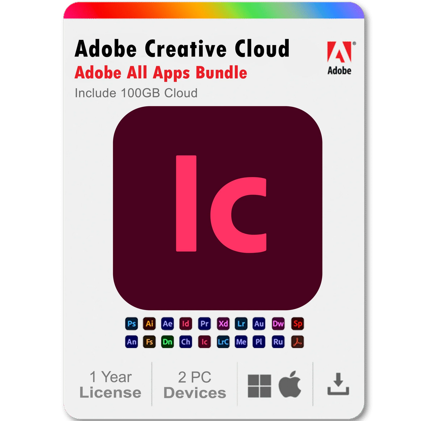 InCopy 2025 1 Year Subscription All Adobe Creative Cloud Apps Bundle
