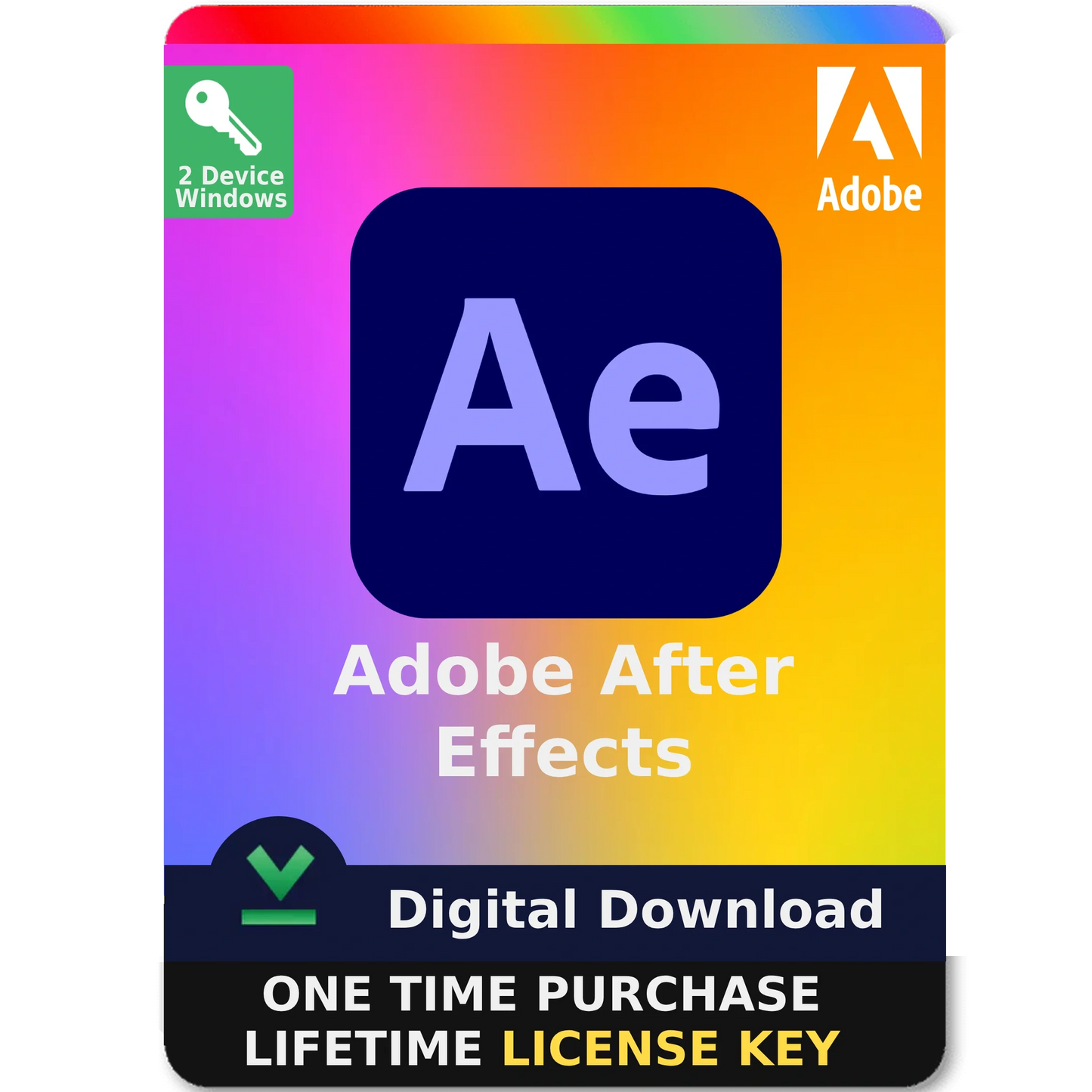 Adobe After Effects 2025 – Perpetual License Digital Download for Windows