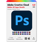 Photoshop 2025 1 Year Subscription All Adobe Creative Cloud Apps Bundle