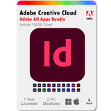 InDesign 2025 1 Year Subscription All Adobe Creative Cloud Apps Bundle