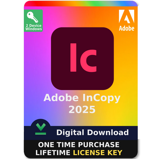 Adobe InCopy 2025 – Perpetual License Digital Download for Windows
