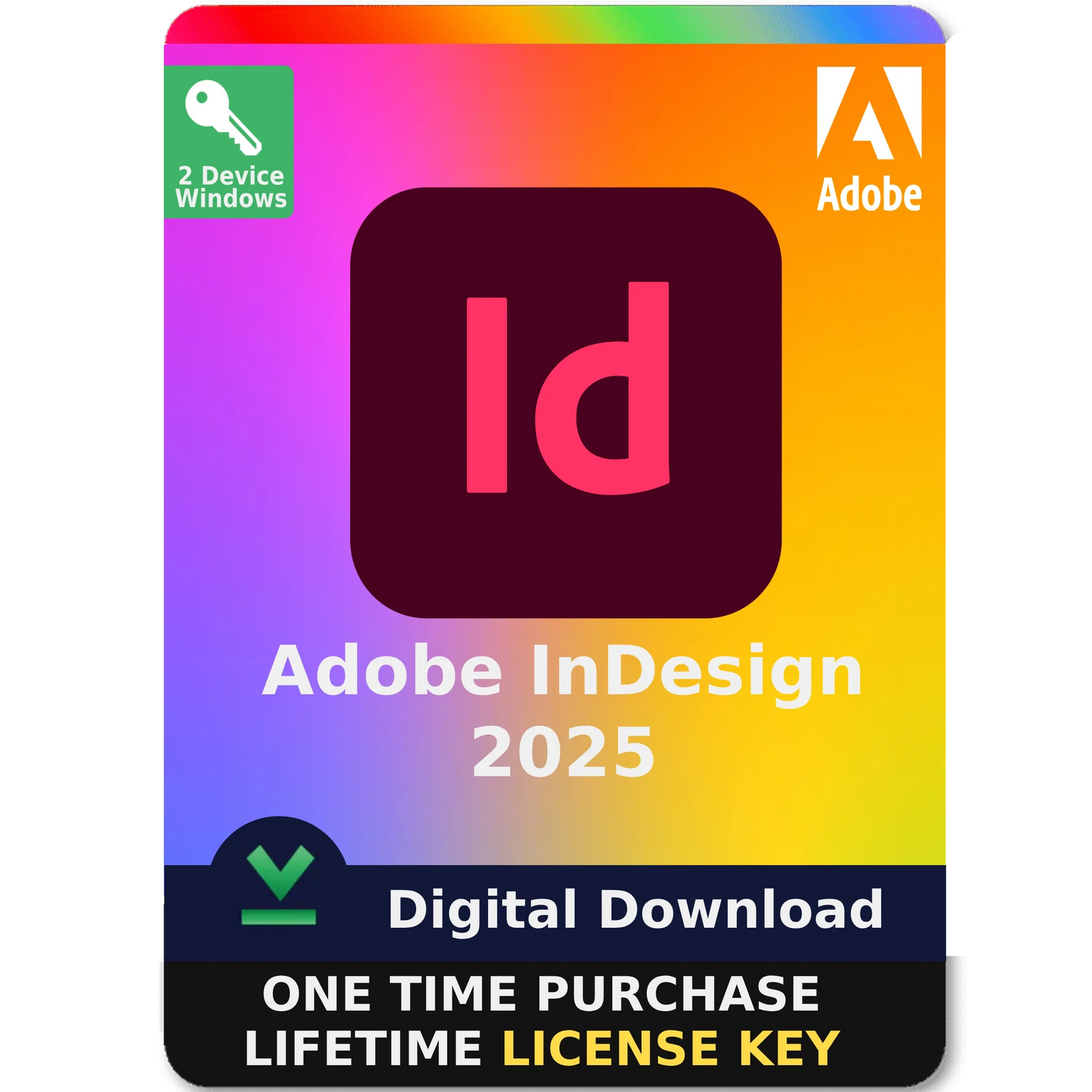 Adobe InDesign 2025 – Perpetual License Digital Download for Windows