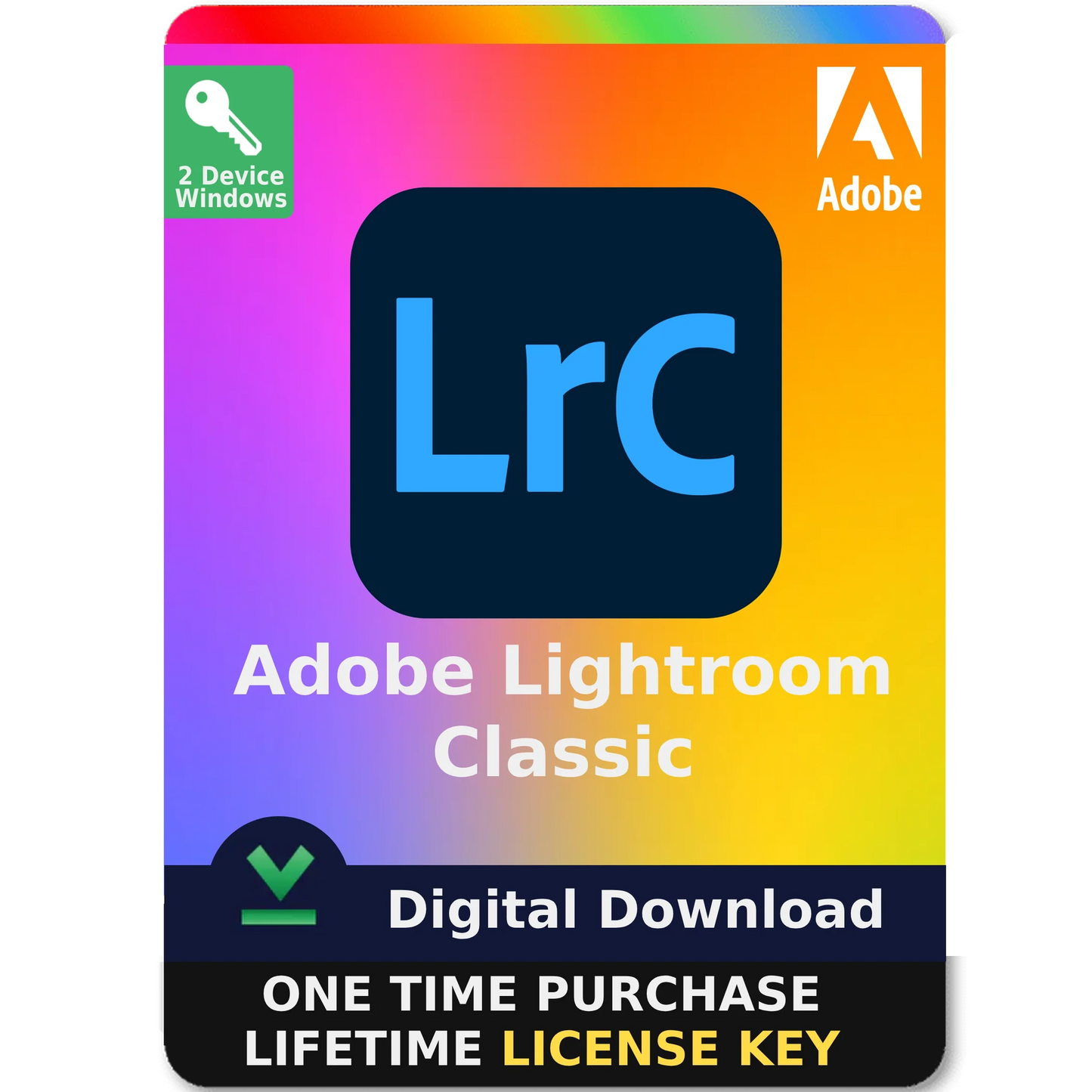 Adobe Lightroom Classic 2025 – Perpetual License Digital Download for Windows